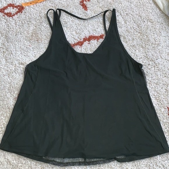 Lululemon- Like New- Sz 10- Cool 2 Street Scoop Back Tank- Gator Green - Picture 2 of 13